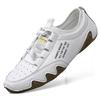 Men's Shoes Spring and Summer Trendy Shoes 2025 New Korean Version Versatile Men's Casual Shoes Large Size White Leather Shoes Doudou Shoes Men