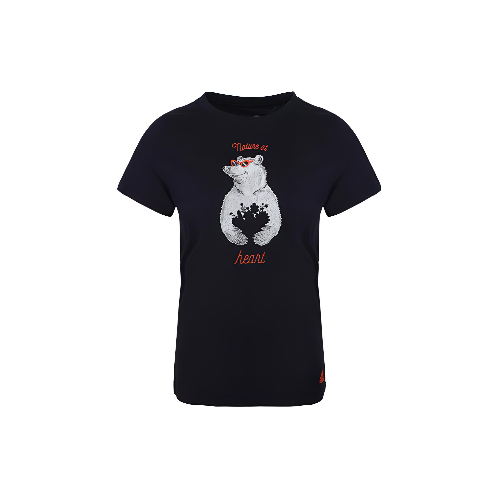 adidas Women s Polar Bear Graphic Short Sleeve T-Shirt Navy Blue Women FI9145 M
