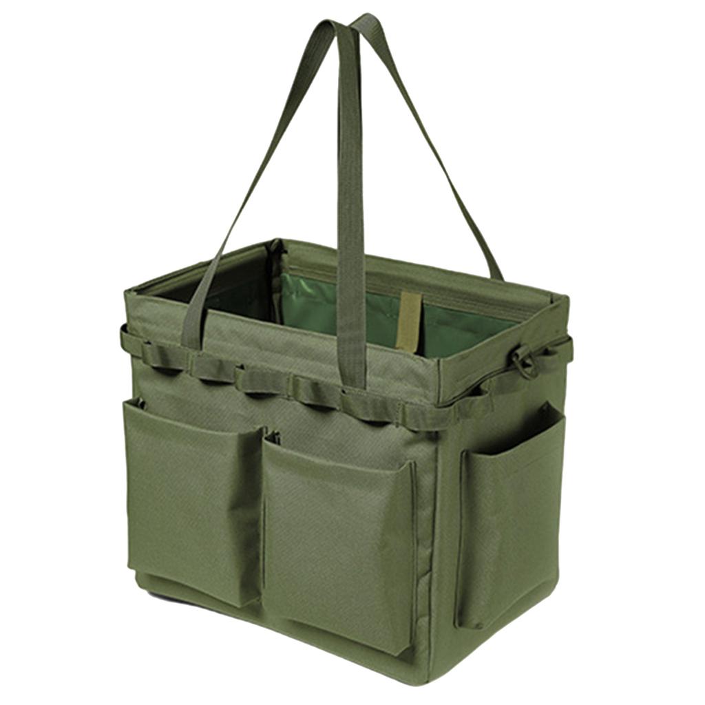 Multifunctional Storage Bag-Oxford Picnic Bag Folding Toolbox Organizer-Large Capacity Handbag Camping Carry Bag for Men