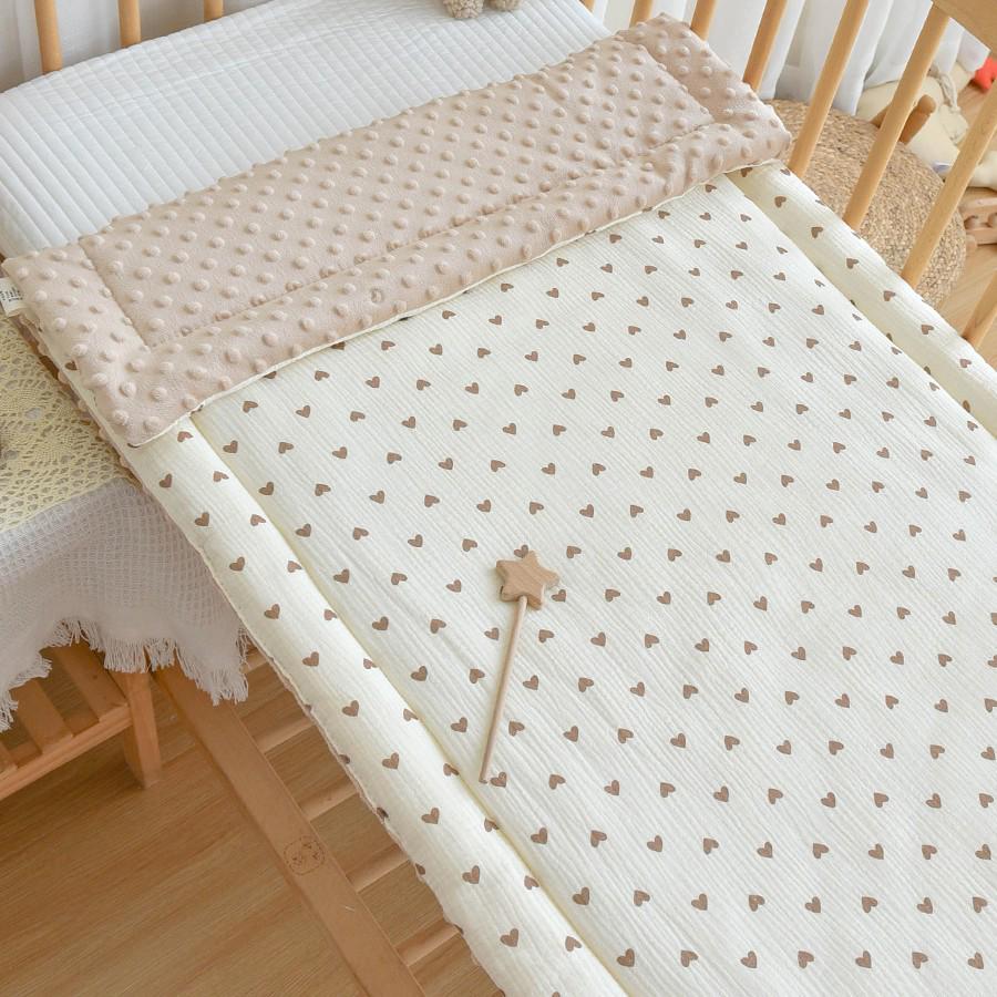 Newborn Pure Cotton Crib Mattress and Quilt Set
