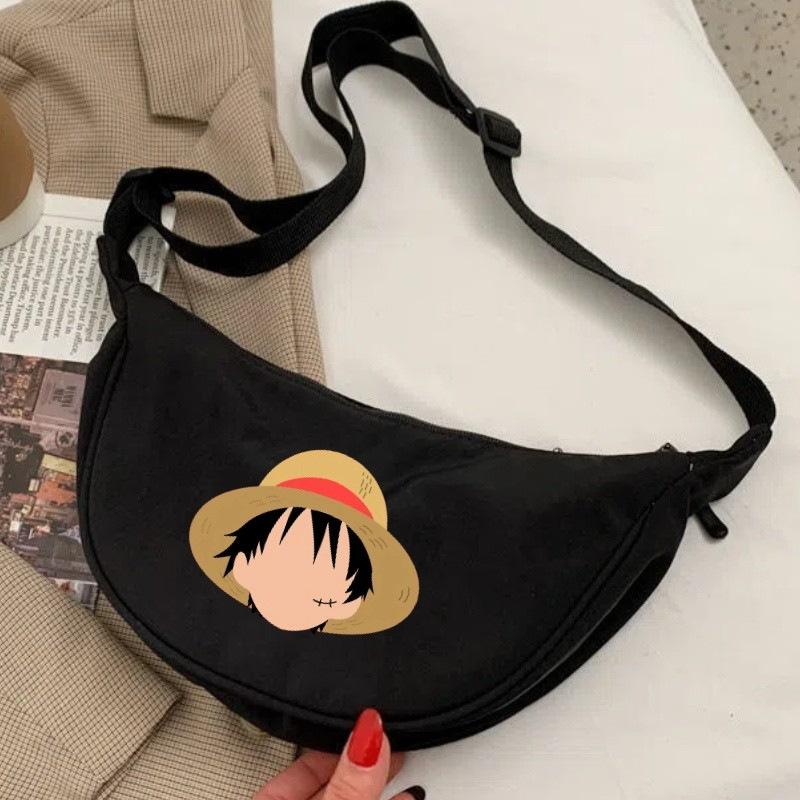 One Piece cartoon print nylon crossbody bag/commuter dumpling bag