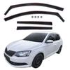 Windgeleiders - Skoda Fabia III (5 deuren) 2014-2021 - 4 stuks - Zwart getint - Aerodynamisch, eenvoudige montage