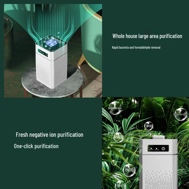 Indoor Desktop Air Purifier with Negative Ion and Formaldehyde Removal