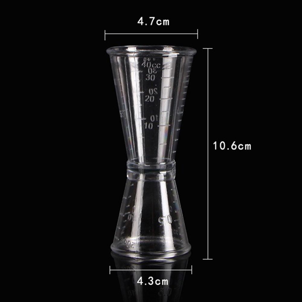 Deep Well Measuring Cup Double Measure Transparent