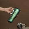 710ml Women's Pure Titanium Coffee Thermos Cup with Handle And Straw Double-layer Vacuum Water Bottle Outdoor Drinkware Gift Mug