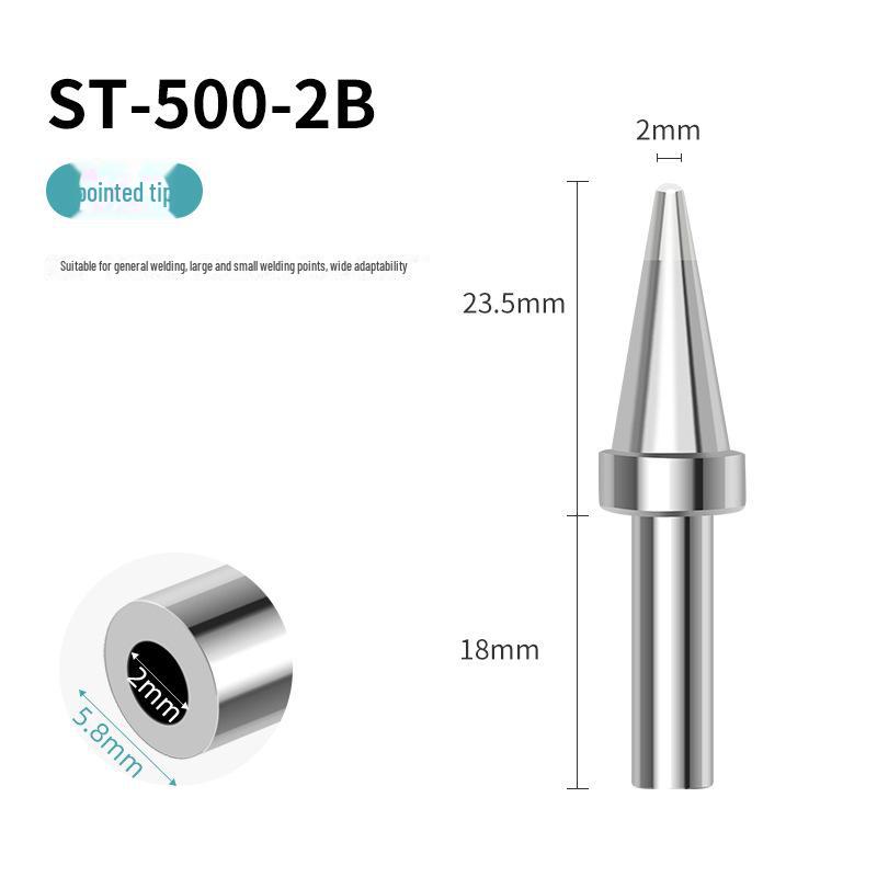 205H Universal High-Frequency Soldering Iron Tips: Sharp, Horseshoe, Knife, and Flat Heads for 500 Series