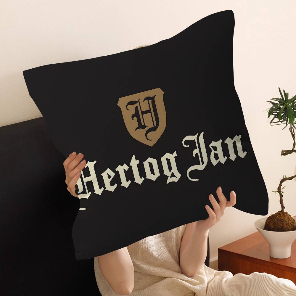 Hertog Jan Logo Personalized Pillow Cover Kids Bedroom Wild Party Decor Pillowcase kid Birthday shower Gift