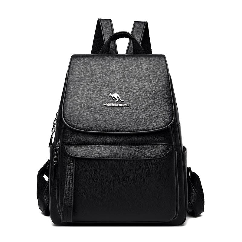 Casual Backpack for Women New Versatile Large Capacity Soft Leather Student School Bag Outdoor Travel Backpack Women's Bag