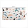 Protective Desk Pad With Abstract Terrazzo Graphics 100X50 Cm