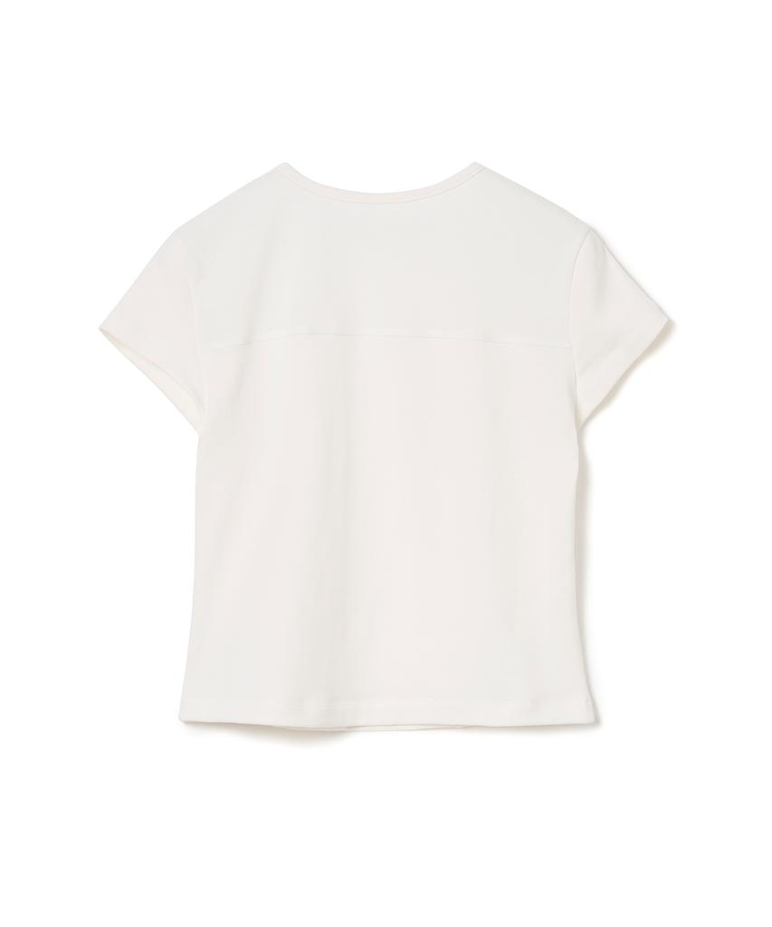 MILLO WOMEN Wave Mesh T-Shirt [Ivory]