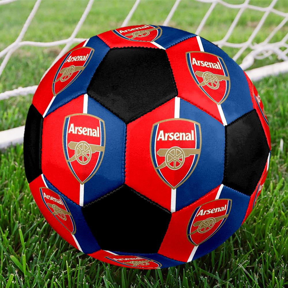 Pallone da Calcio Indoor Arsenal Football Club Colorato Cucito a Macchina PVC Misura 5 Pronto per Allenamento di Squadra e Competizione Resistente Alta Rimbalzabilità Fantastico Regalo Sportivo