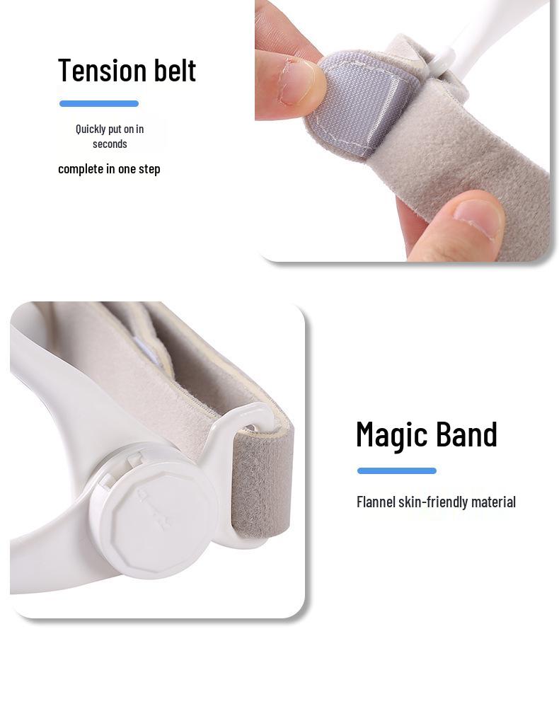 Breathable White Neck Brace: Adjustable Height, Anti-Forward Posture, Portable Support for Neck Lines