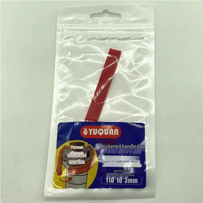 Enhanced Power Red Badminton Racket Grip - Thick, Anti-slip, Big Butt Design