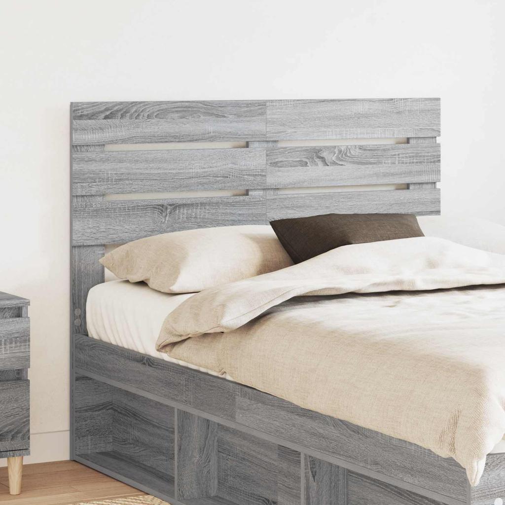 Headboard Grey Sonoma Wood Based Material