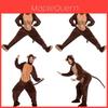 Game Theme Kids And Adult Halloween Monkey Costume With Polyester Fabric For Stage Performance