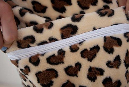 Leopard Kigurumi Pajamas for Adults, Loungewear, Animal Cosplay Costume, Halloween, Christmas, Unisex (Size M (159cm-168cm))