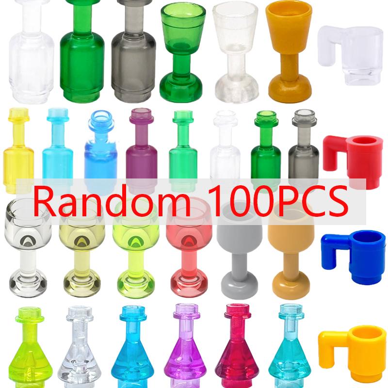 MOC City Treasure Series Set Accessories Building Blocks Gold Ore Silver Crystal Diamond Box Gold Key Dollar Cash Brick Kid Toys
