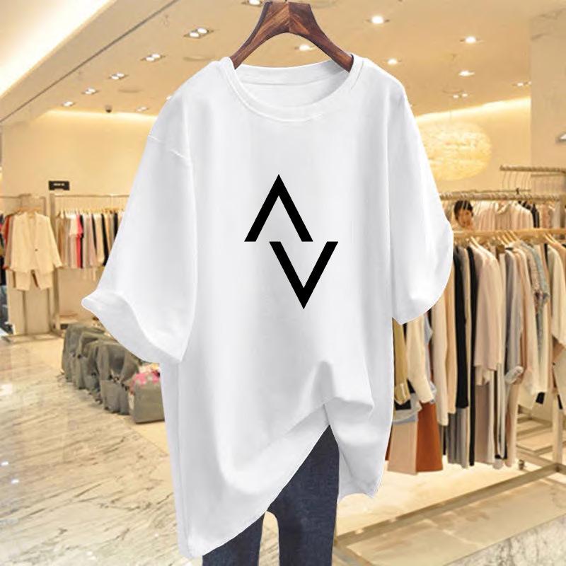 

Plus Size Red Mid-Length Round Neck Hip Covering T-Shirt - New Half Sleeve Trend for Summer 2025 Small