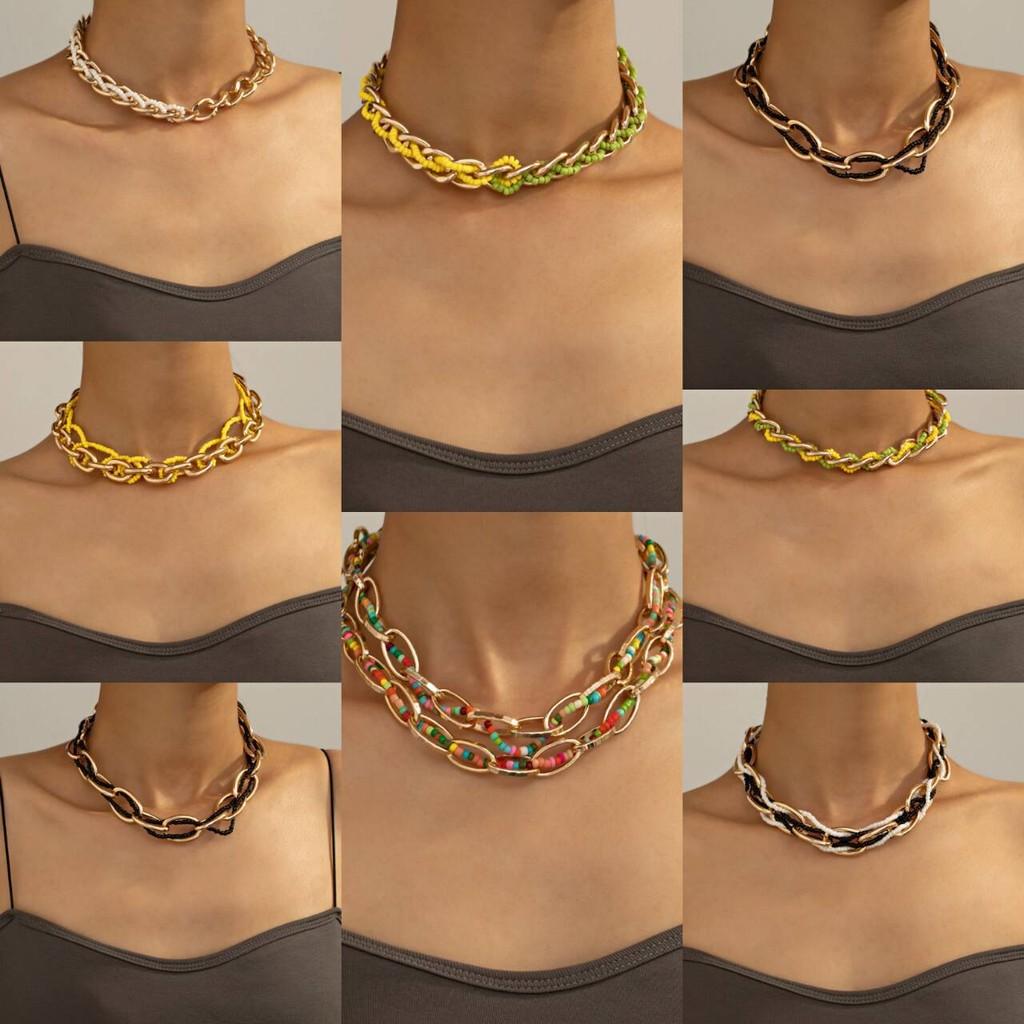 Vibrant And Stylish Multilayer Beaded Necklace For Women Trendy Accessory For Every Look