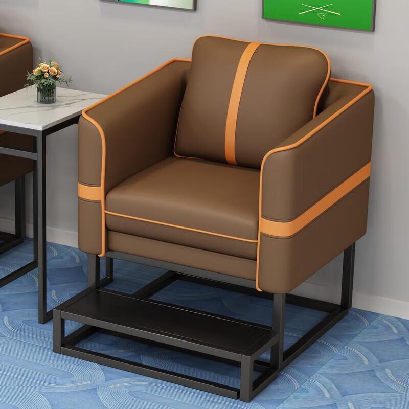 High-End Billiard Club Single Sofa Chair