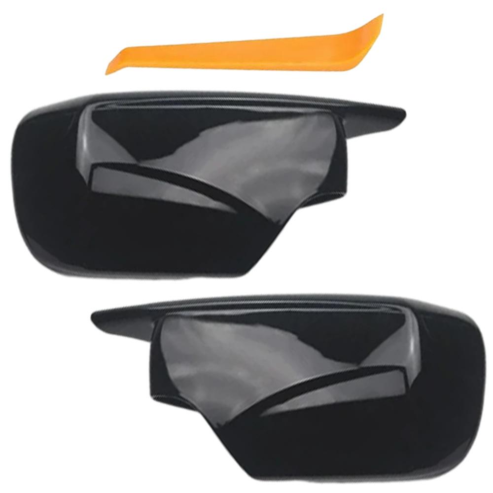 2Pcs Car Rearview Side Mirror Cap Cover Left Right for For BMW 3 Series E46 Sedan Hatchback Touring  51168238375, 51168238376