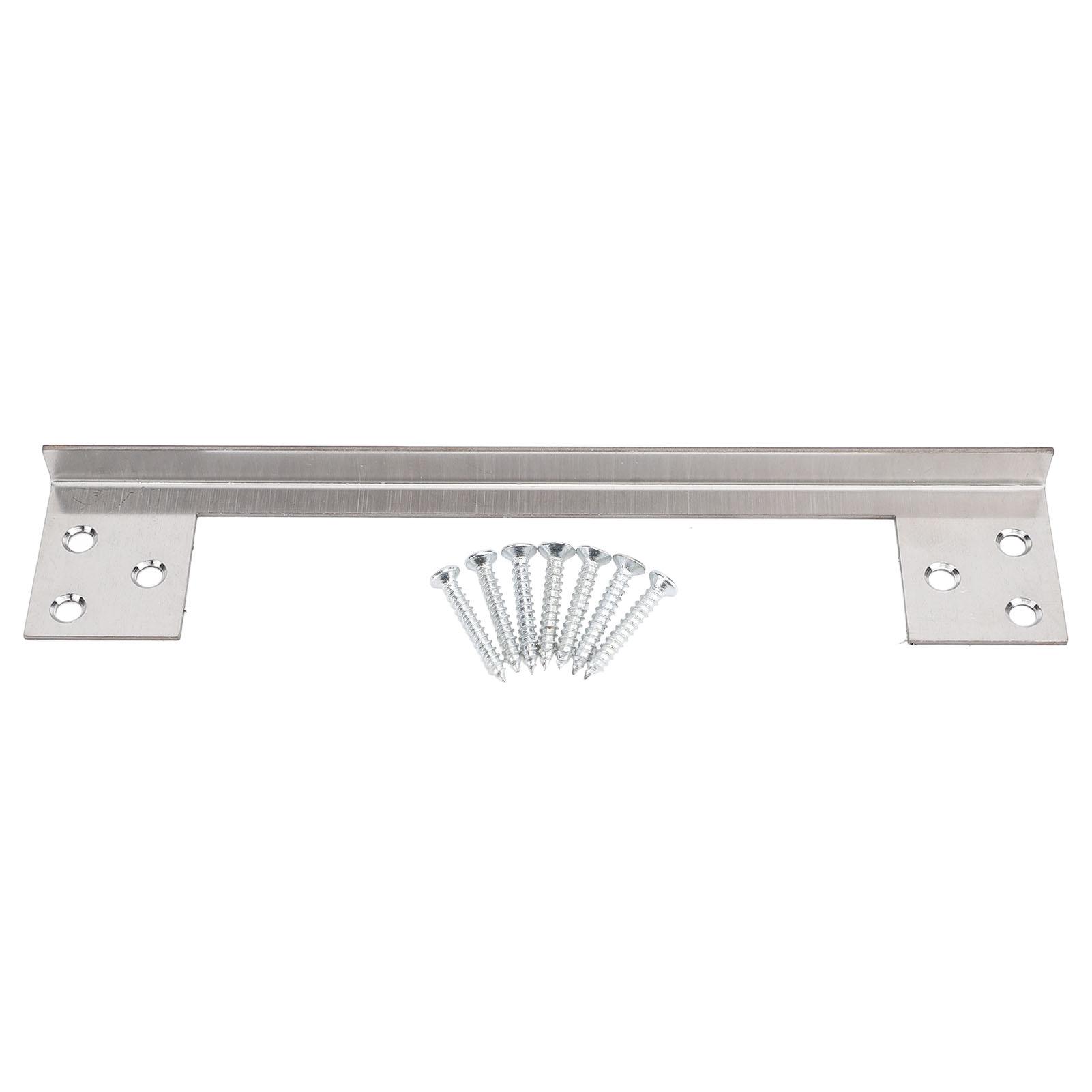 

Защитная пластина защелки двери, защита для безопасности двери с наружным открыванием, нержавеющая сталь, L-образный 7inch