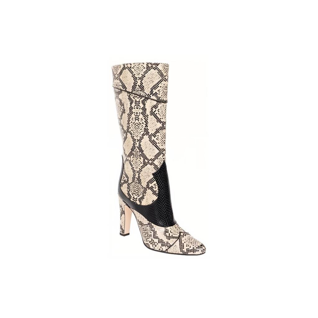 GUCCI Snakeskin-print Leather Boots 699416 19YK0 9777