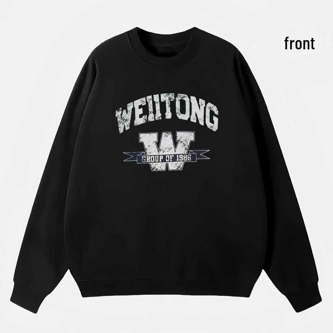 Men s Winter Velvet Hoodie - Trendy Korean-Style, Casual, Round Neck, Print Design XL