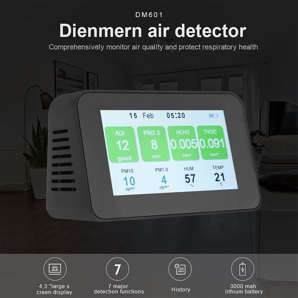 Buy Air Quality Monitor with WiFi Formaldehyde Detector Temperature