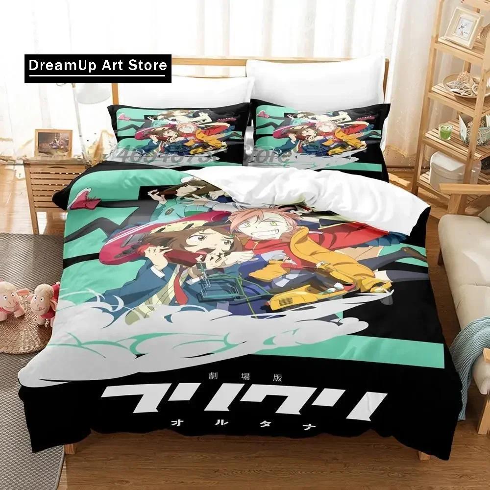 3D Print Fashion Anime FLCL Bedding Set Boys Girls Twin Queen Full Size Duvet Cover Pillowcase Bed Set Adult Bedroom