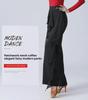 Women's High Waist Ruffled Wide-Leg Latin Dance Pants