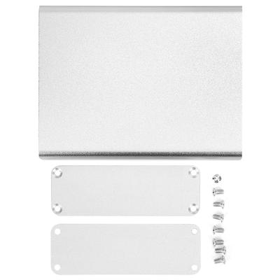 Aluminum Project Box Integrated Matte Silver DIY Electronic Product Shell 28x84x110mm