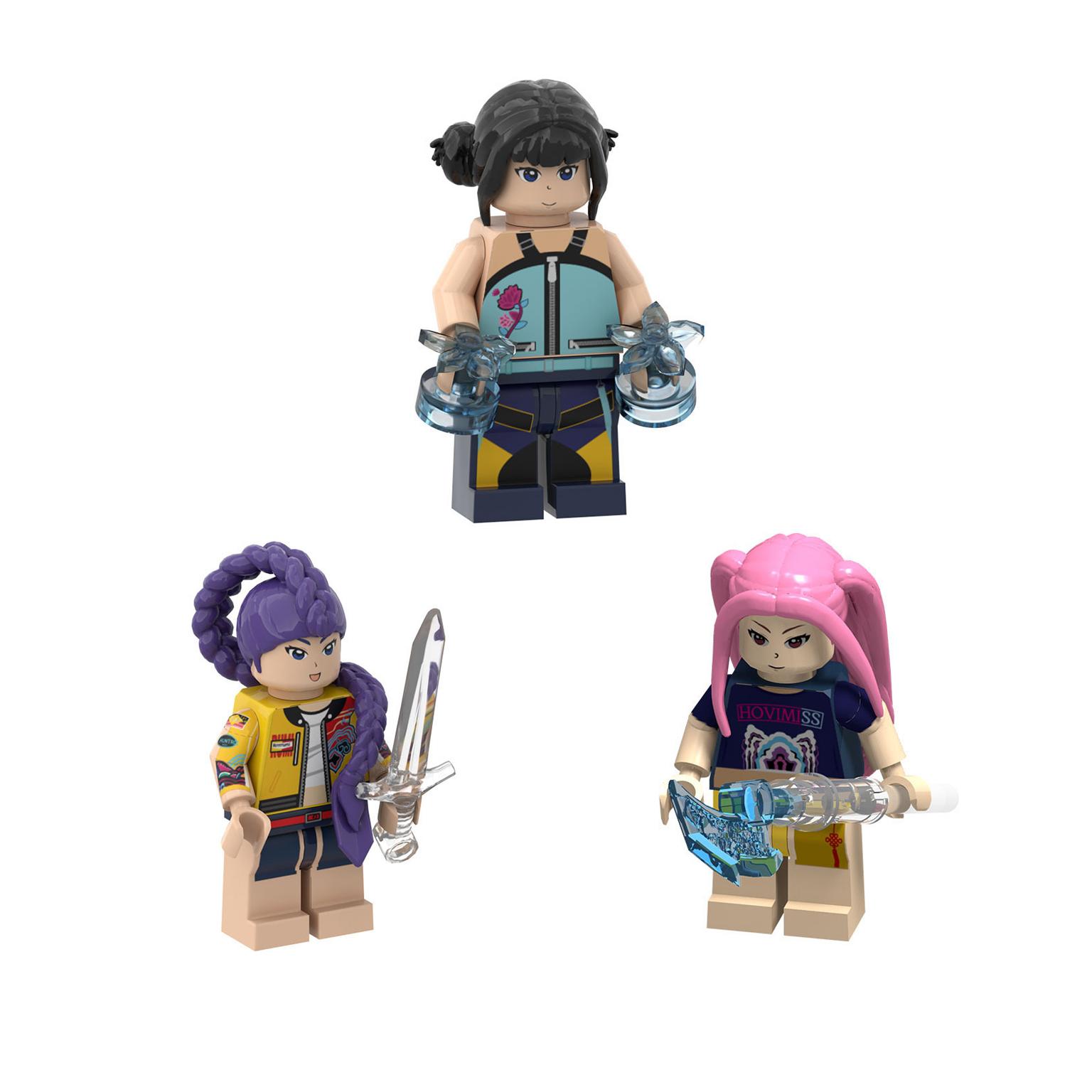 

Новая K-pop Мини-фигурка Охотники на демонов Конструктор Игрушка Периферия Украшение для стола Коллекционные фигурки Игрушка Рождественский подарок S