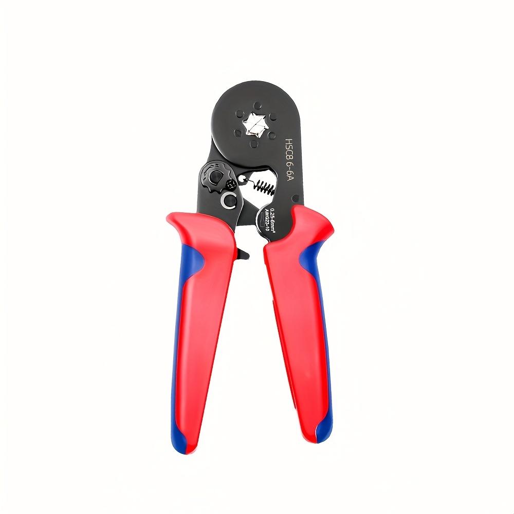 

1 шт. HSC8 Высокоточные обжимные клещи Инструмент для обжима трубчатых клемм для металла, 6-4A/0.25-10мм², 6-6A/0.25-6мм² Аппаратные инструменты