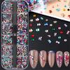 Xiaomi 12 Grids Multi‑Color Flat Back Nail Rhinestones Crystal Gems Star Heart Butterfly Nail Charms Nail Art Decorations Accessories