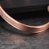 Vinterly Pure Copper Magnetic Bracelets Adjustable 8mm Knot Magnet Cuff Bangle Vintage Health Energy Jewelry Women Men Resizable