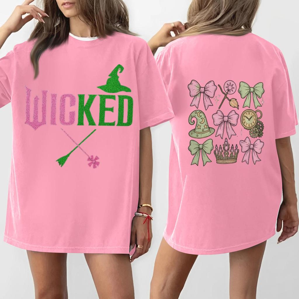 Women's Casual Fashion Round Neck Printed Short Sleeve T-Shirt Top