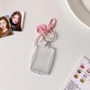 Hanging Decoration ID Photo Photocard Frame Peach Heart Pendant Card Protective Case  Card Decor