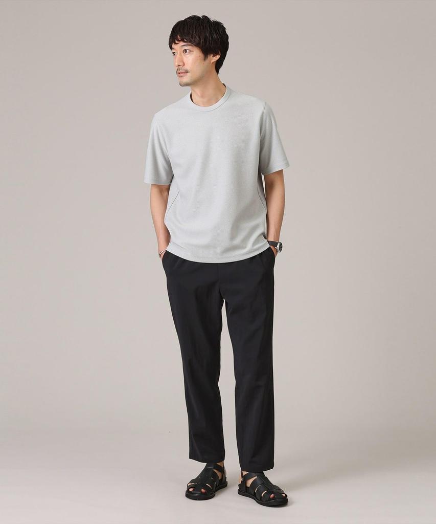 Takeo Kikuchi Men's Melange T-Shirt, Bishu Weave/Made In Japan, Light Gray (011) 04 (LL), 07031013