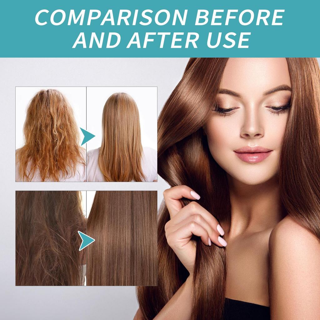 EELHOE Creme Alisante de Proteína 60ml - Suaviza o frizz, repara cabelos danificados e proporciona reparação e condicionamento com queratina.