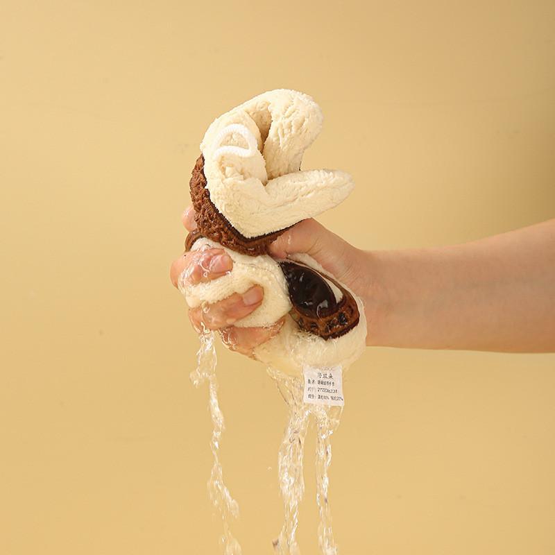 Asciugamano da appendere, simpatico cartone animato, animale, asciugamano in pile di corallo, spugna a doppio strato, super forte, assorbimento dell'acqua, asciugatura rapida, asciugamano multifunzionale