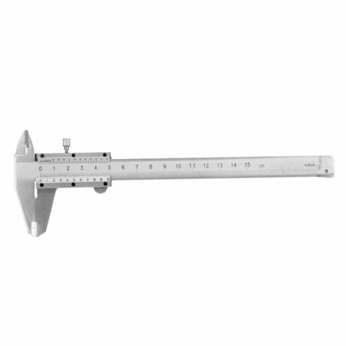 150mm Vernier Caliper, Carbon Steel Measuring Caliper with Storage Case and Micrometer Gauge, High-Precision Metal Measuring Tool, Lightweight and Por