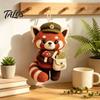 Charming Collectible Doll Handmade Knitted for Kids, Soft Crochet Forest Animal Plush Toy, Decorative Figurine Cute Hand Woven Stuffed Doll,