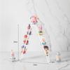 Iron Art Dessert Display Rack Pink/white European Style Figure Display Stand Garage Kits Storage Rack