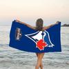1pc Toronto Blue Jays Beach Towel, Beach and Seaside Swimming Pool Equipment, Fashion Pattern, Rectangular, Travel Essentials