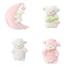 Miniso Cute Standing Cherry Blossom Sheep Plush Toy Warm White Lamb Ultra Soft Doll