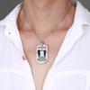 Vnox Personalisierte Edelstahl Fraternal Dog Tag für Männer Motorrad Armee Solier Brüder Tough Man BFF Halsketten Personalisierte Geschenkidee