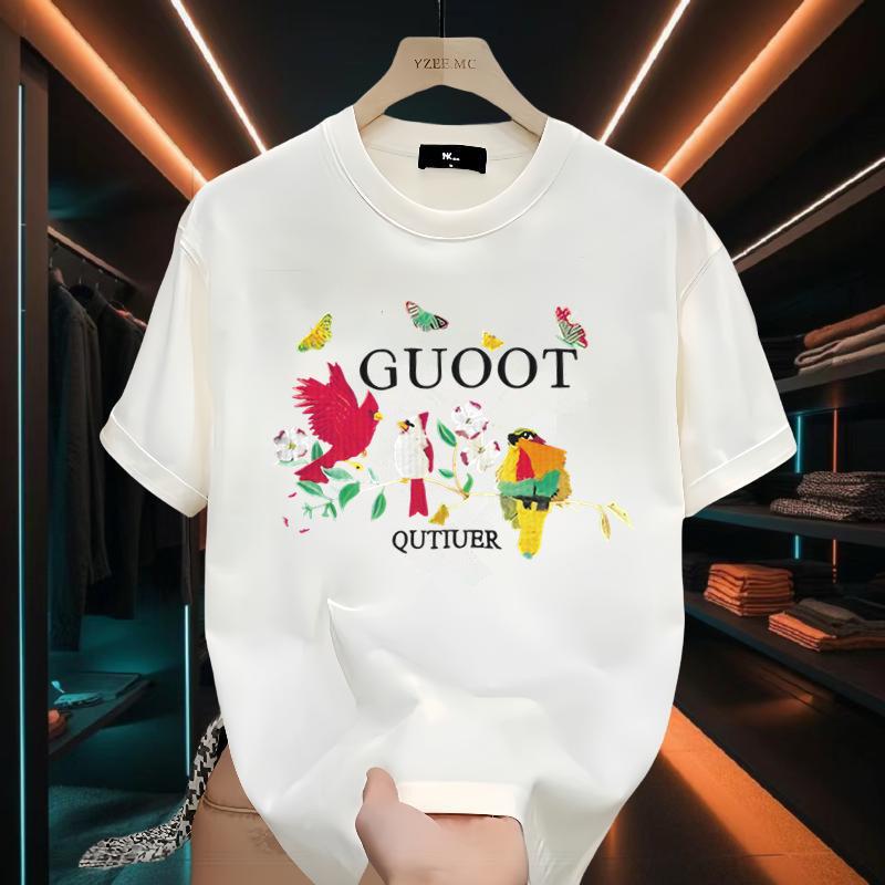 European oversized summer short Tshirt cotton tshirt loose half sleeved top Unisexs and Unisexs fashion brand top M