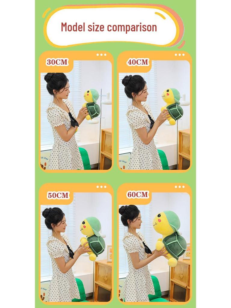 Adorável Tartaruga de Pelúcia com Capuz Almofada Presente