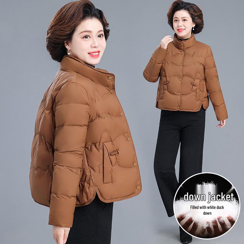 

2025 Women s Short Lightweight Down Jacket for Winter: New Style, Cotton-Padded, Perfect for Petite, Middle-Aged & Elderly S (up to 110 lbs)